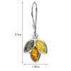 Ian and Valeri Co. Multicolor Amber Sterling Silver Clover Fishhook
