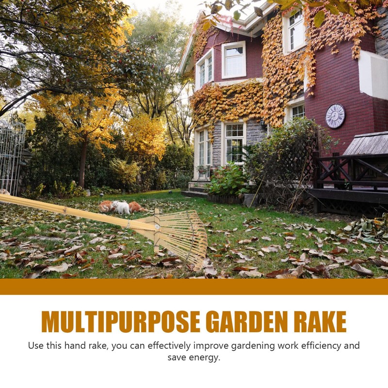 Yardwe Yard Leveling Rake Leaf Scoops Hand Rakes Short Handle