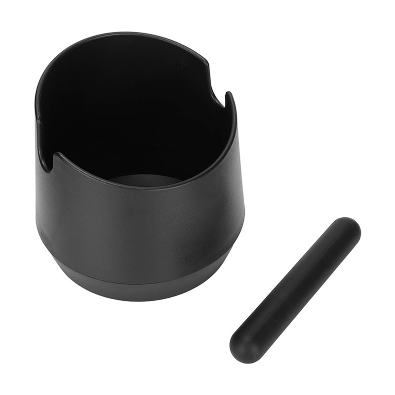 Coffee Knock Box ABS Black Grind Disposal Dump Bin with