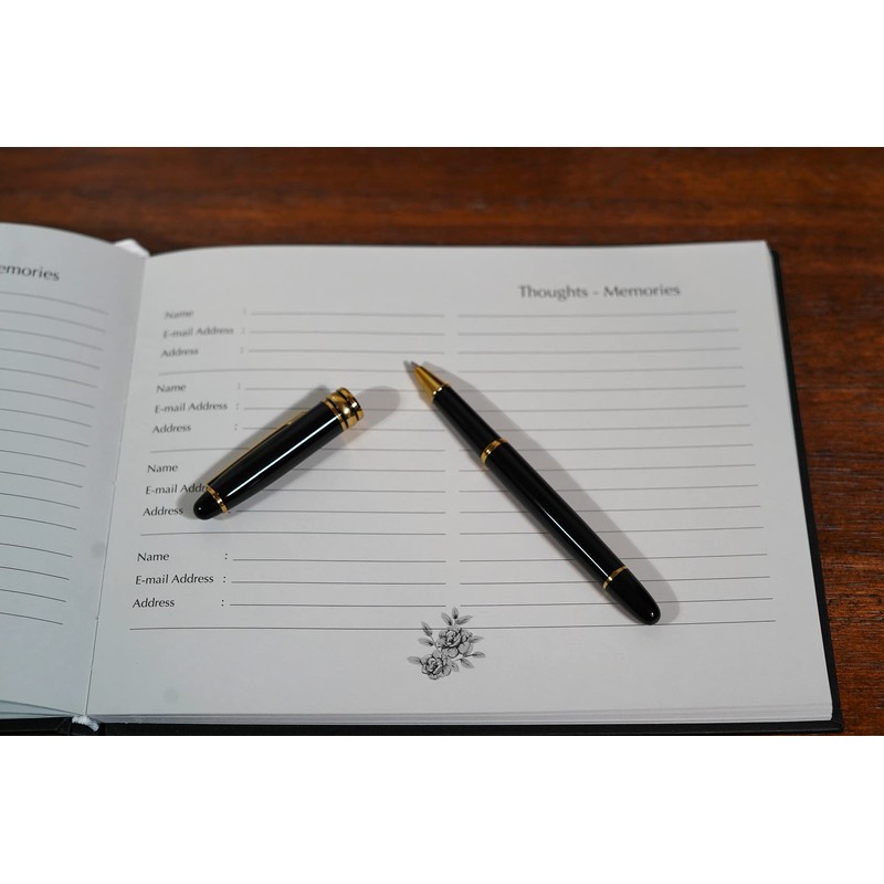 Ohio Creations Funeral Guest Book Set, with Memory Table Sign