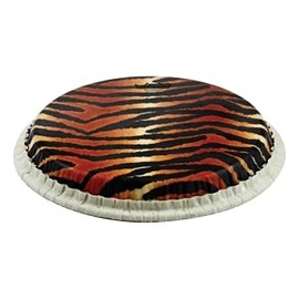 Remo 11 3/4" TIGER STRIPE CONGA HEAD,TUCKED SKYNDEEP