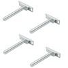 2 PAIRS CONCEALED FLOATING SHELF SUPPORT BRACKET CHROME