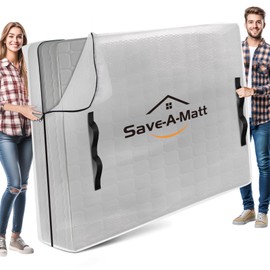Mattress Bag for Moving and Storage, Extra Thick Mattress Cover with Heavy Duty Handles & Premium Zippers, Waterproof Mattress Storage & Reusable Moving Tote (King Size)