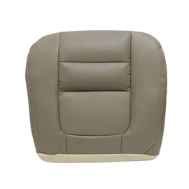Priprilod Microfiber Leather Driver Bottom Replacement Seat Cover TAN Fit for Ford F250 F350 Lariat 2001