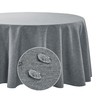Deconovo Faux Linen Wipable Tablecloth, Table Protector for Party, Garden