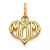 GlittersandGold 14k MOM Heart Charm Bracelet Necklace