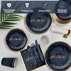 Graduation Plates and Napkins 2025, Dark Blue Party Supplies Tableware