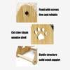 Cat Scratcher,Interactive Cat Toys with Wooden Base - Spherical Nail