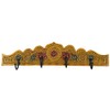 GURU SHOP Indian Vintage Coat Hook Rack - Design 1,