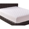 Poly-Cotton Quilted Mattress Protectors 30cm Deep Fitted Skirt Non-Noisy Hotel