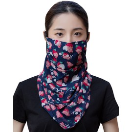 Elledk (Supervised by the Color Concierge) UV Protection, Face Cover, Mask, Blevet, Yebe, Women's, UV Protection, Sunburn Prevention, Large, Stylish, Arm Cover, 21-21