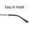 Glasses end caps, Black, blue, white, brown, purple, red