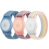 3 Pack Nylon Bracelet for Kids, Airtag Wristband Holder Case,