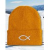 Hat - Christian Symbol Fish - Beanie One Size -