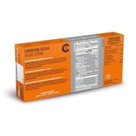 Castillo de Jijona Roasted Egg Yolk Nougat, 200g, Traditional, Soft and Creamy, Gluten Free, High Quality, 18 Months Lifespan, Handmade Recipe - Spain (Jijona)