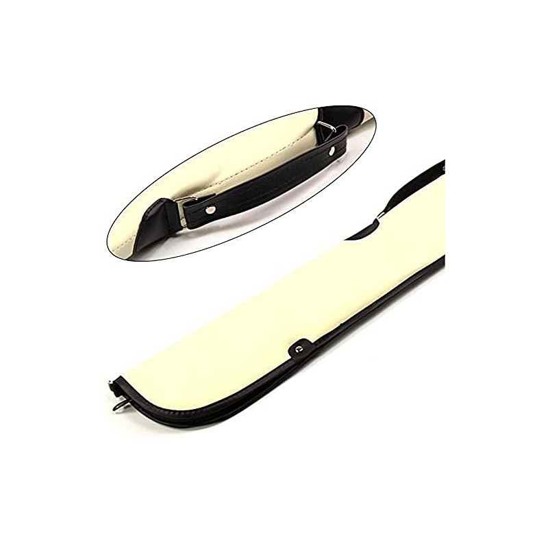 Funky Chalk Quality Thick Padded WHITE Vinyl 2pc Soft Cue