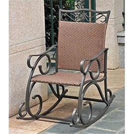 International Caravan Valencia Resin Wicker/Steel Rocker
