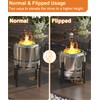 Garbuildman 15-27 Inch Universal Firepit Stand for Solo Stove Bonfire