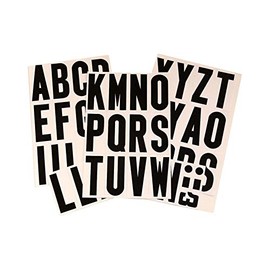 Hy-ko Mm-4l Self-adhesive Vinyl Letter Kit, 3 Inch, Black
