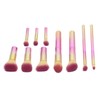 10PCS Travel Makeup Brushes Detachable Handle Powder Brush Set for