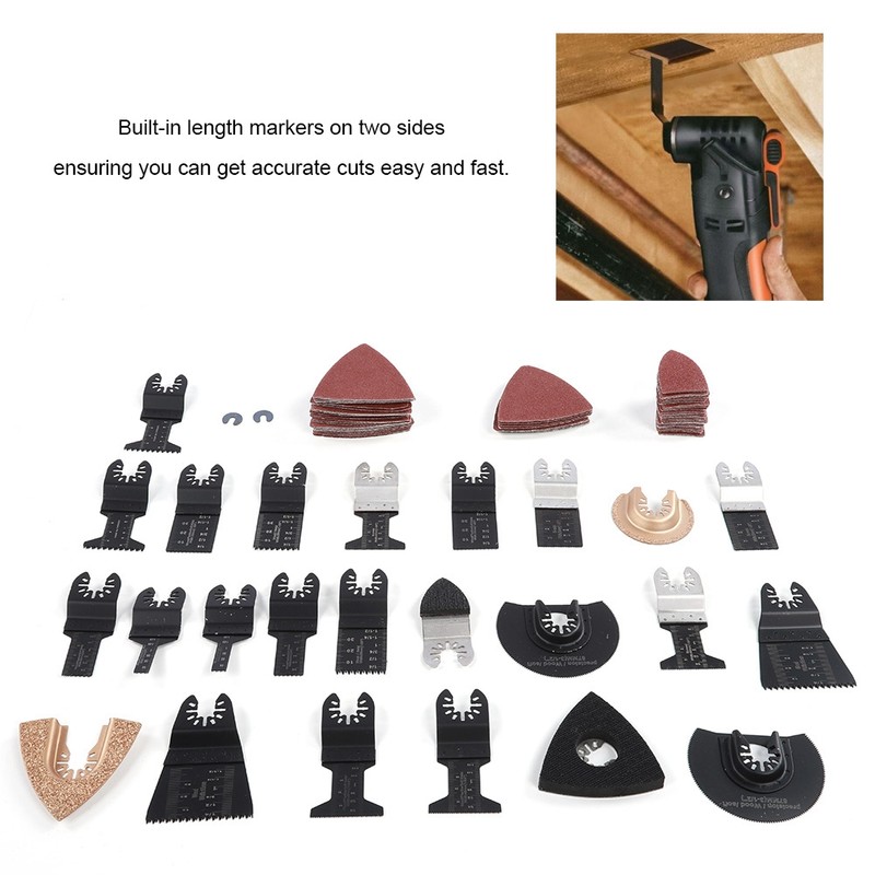 100pcs Universal Oscillating Saw Blades High Carbon Steel Cutting Tool