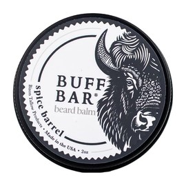 Big Crazy Buffalo- Bálsamo para barba de sebo de bisonte puro, aceite de jojoba, manteca de karité, cera de abejas, aceite esencial de clavo, acondicionador sin enjuague