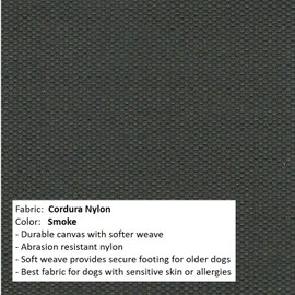 Kuranda Chewproof Bed - Silver Aluminum - 25" x 18" - Cordura Nylon - Smoke