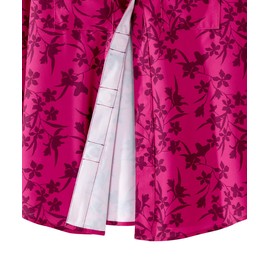 Women’s Magnetic Closure Adaptive Top for Arthritis - Orchid Branches 2XL