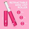 Flint Classic Pink Retractable Mini Lint Roller with 30 Extra