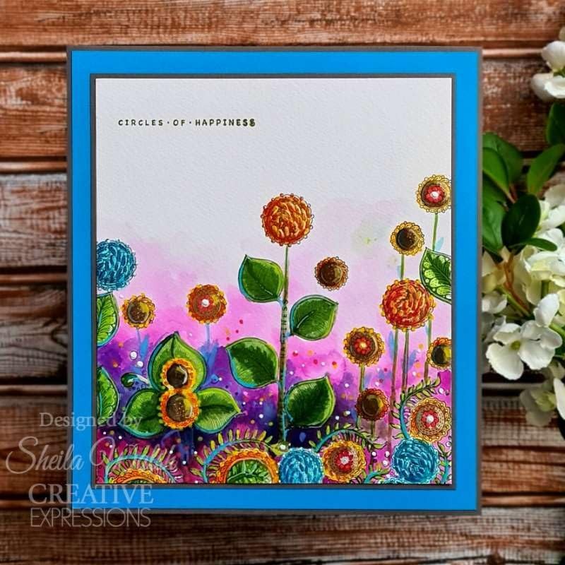 KatKin Krafts KK0062 Circles of Happiness Clear Stamp Set, 6"