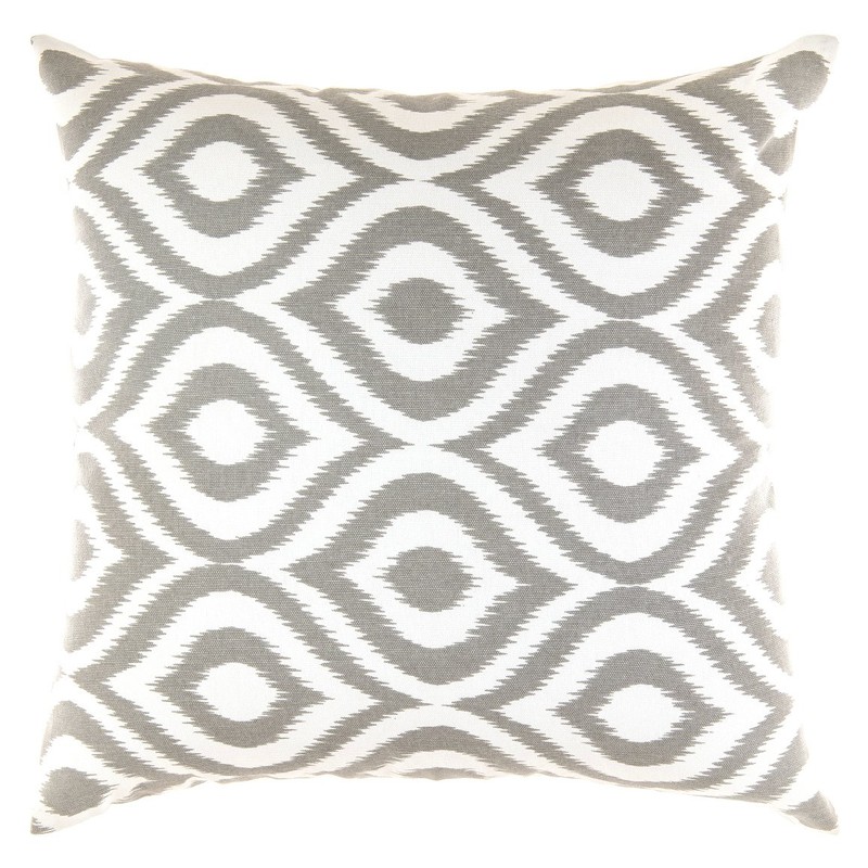 TreeWool (2 Pack Ogee Ikat Accent Cotton Canvas Cushion Covers