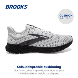 Brooks Men’s Anthem 6 Neutral Running Shoe - Grey/Blackened Pearl/Grey - 11 Medium
