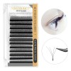 Extensiones de Pestañas Nagaraku 4D W Negro Curvatura D Largo