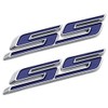 2Pcs Slant SS Emblems Side Car Badge Decal Compatible with