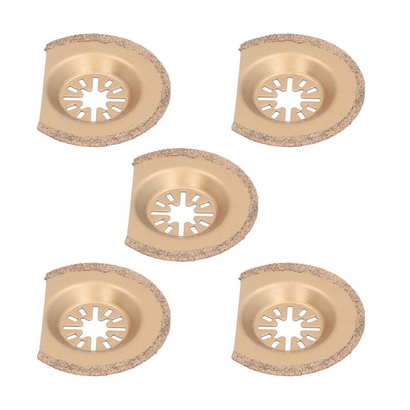 5Pcs Oscillating Saw Blade Semicircle 64mm Multitool Blade Carbide for
