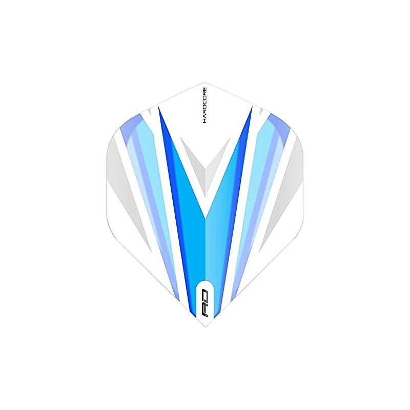 RED DRAGON Hardcore Radical Blue & White Dart Flights -