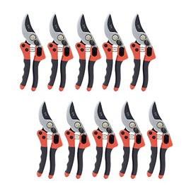 Zenport Q19 Euro-Pro Horticulture Pruner, 0.75 Cut, Long, black/red, Small / 7.75-Inch