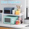 Expandable Kitchen Storage Shelves,110LBS Heavy Duty Metal Shelving Units and
