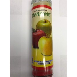 Apple (Manzana) Prepared Scented 3 Color Pillar Candle in Glass