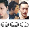 Malijnxin 3 Pack Wavy Claw Headbands with Clips, Hair Clip