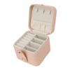 Travel Jewelry Box Organizer Small Portable Storage Case 2 Layer