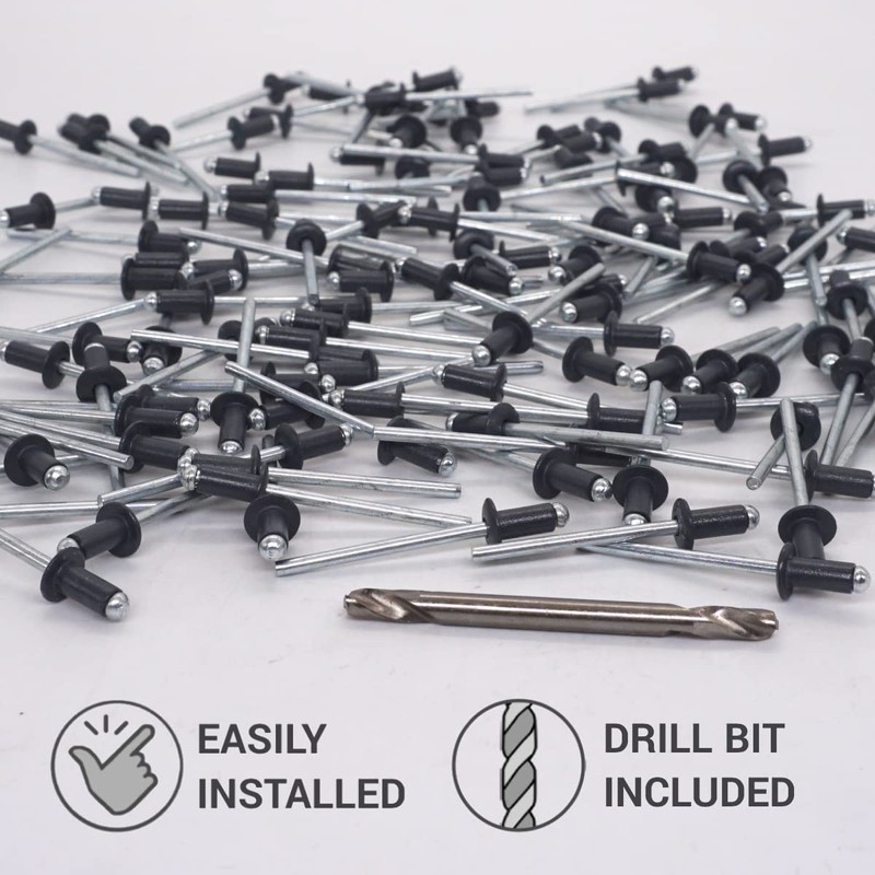 SKIR'CO (100 pcs) Painted Blind Rivets 4.0 x 8 mm,