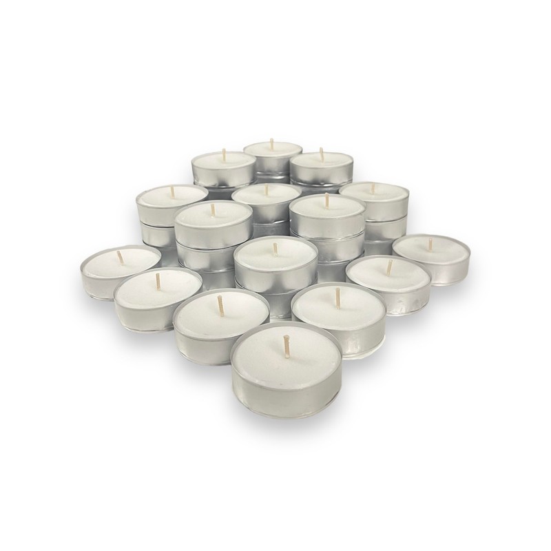 Metro Tea Lights White Unscented - Pack of 36 Large