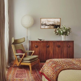 Framed Wall Art Vintage Wall Decor Living Room, Frame TV Art Netural Beige Abstract Oil Painting, Impasto Paint Texture Brush Stroke TV Art Prints, Abstract Wall Decor Vintage Decor for Bedroom Bathroom,18"x10"