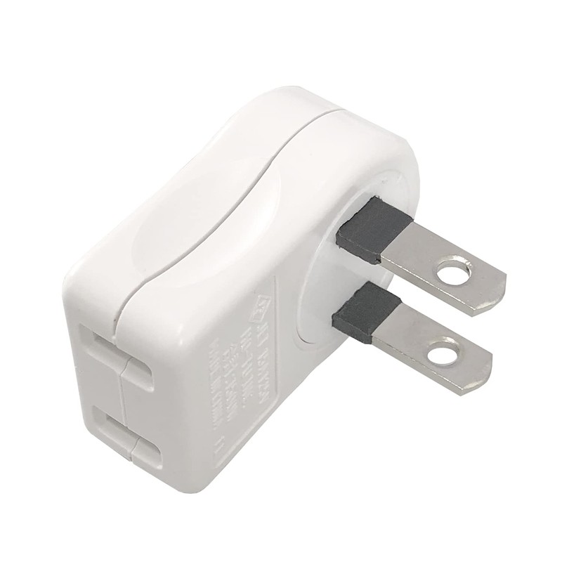F-FACTORY FE-ELA-TTW Right Angle Plug Outlet for Vertical Orientation, 1