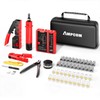AMPCOM Ethernet Crimping Tool Kit 10-in-1 Pass Through RJ45/RJ11 Network
