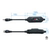 Kaper GFCI Inline Plug Replacement Assembly 3 Prong ,Auto-Monitor,Auto Reset,