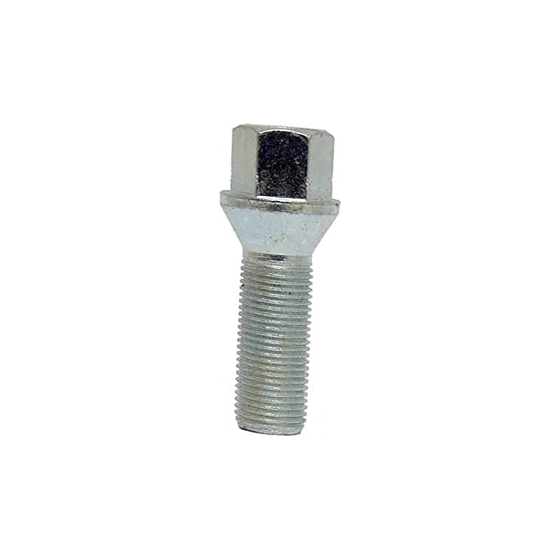 10 Wheel Bolts Wheel Bolts Taper Collar Silver M12 x
