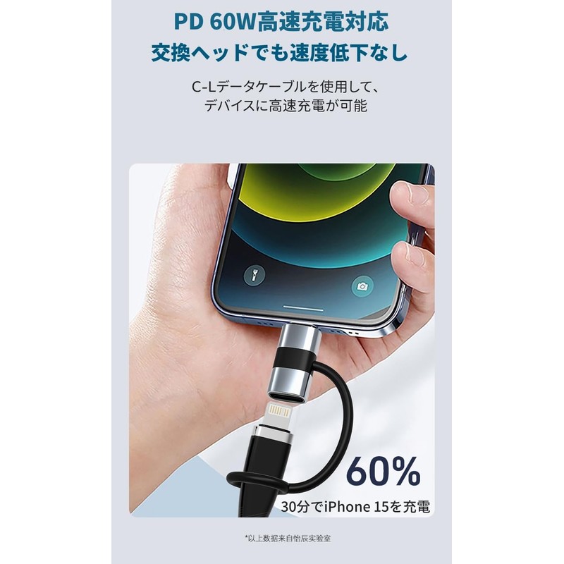 YFFSFDC Lightning to Type C Converter Adapter, Set of 2,