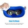 LEABBY 4Pcs VR Silicone Face Cover for Oculus Quest 2,